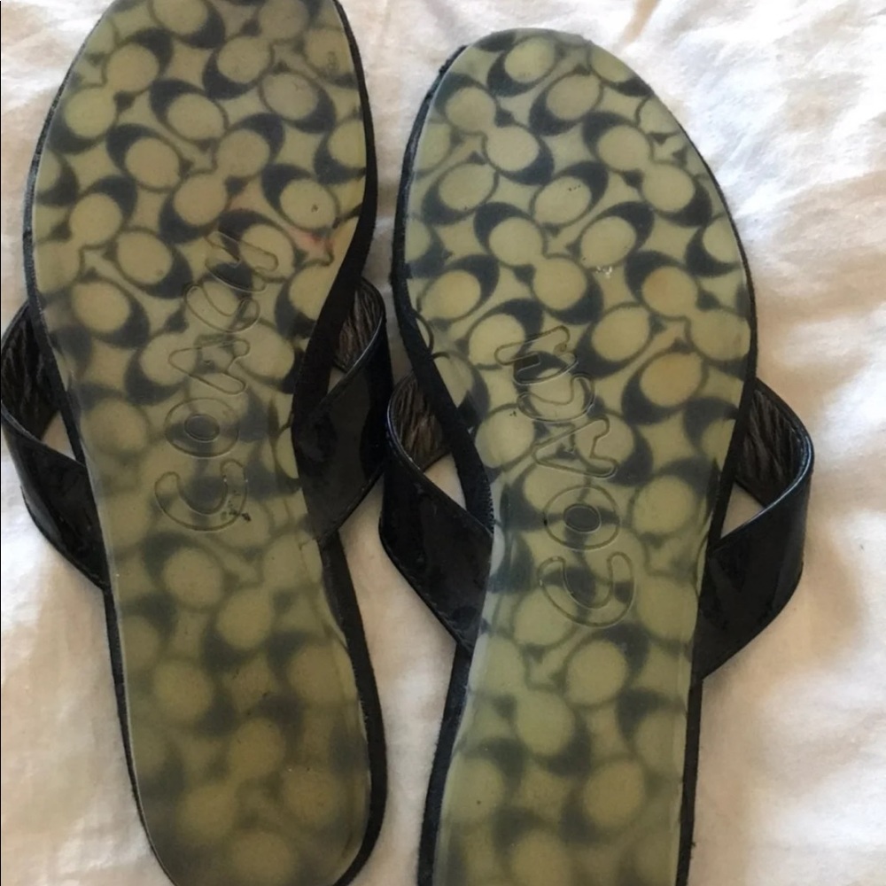 Coach Black Slippers - Picture 3 of 6
